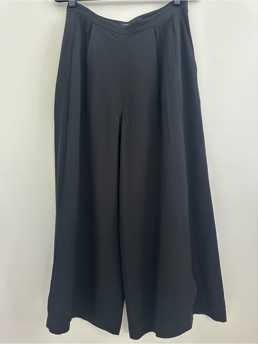 Proenza Schouler Black Wide-Leg Pleated Palazzo Pants